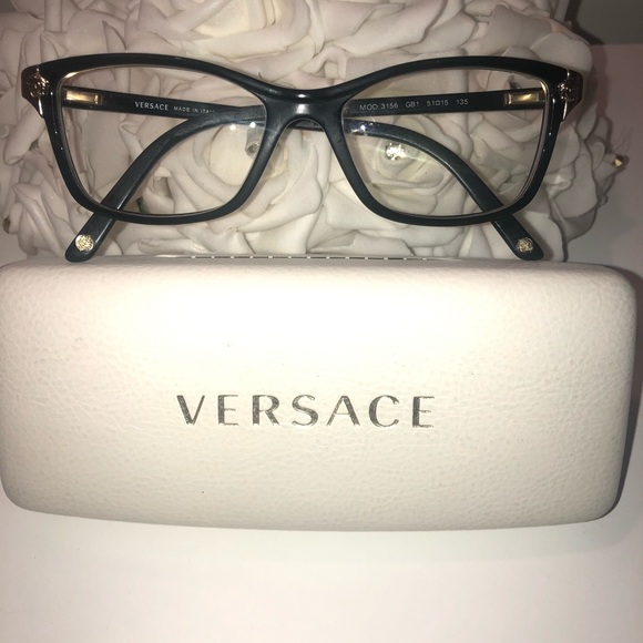 Authentic Versace Eyeglasses + Case - Picture 1 of 16